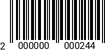 Штрихкод Болт 4 х 35 * 5.8 DIN 933 оц. 2000000000244