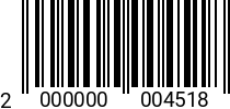 Штрихкод Болт 16 х 25 * 5.8 DIN 933 2000000004518