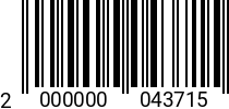 Штрихкод Винт 10 х 70 * 10.9 DIN 7991 код позиции 0043715 2000000043715