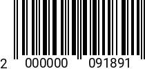 Штрихкод Винт с накатным роликом М 4х10 А=20мм, чёрная 2000000091891
