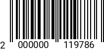 Штрихкод Болт 27 х 110 * 10.9 DIN 931 2000000119786