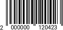 Штрихкод Винт 5х12 полукр.гол. DIN 7985 Z A2 код позиции 0120423 2000000120423