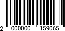 Штрихкод Винт с накатным роликом М 6х15 А=20мм, чёрная (Backer) 2000000159065