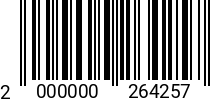 Штрихкод Винт 3х25 полукр.гол. DIN 7985 PZ A2 код позиции 0264257 2000000264257
