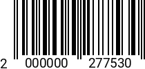 Штрихкод Винт 6 х 60 прессш. DIN 967 оц. (200шт.) код позиции 0277530 2000000277530