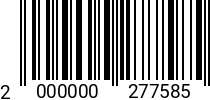 Штрихкод Винт 8 х 90 прессш. DIN 967 оц. код позиции 0277585 2000000277585