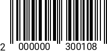 Штрихкод Болт 10 х 20 * 10.9 DIN 6921 оц. (с насеч.) 2000000300108