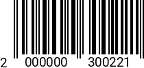 Штрихкод Болт 6 х 12-12 * 8.8 ГОСТ 7798 оц. (РМЗ) 2000000300221