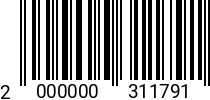 Штрихкод Шуруп 6 х 25 черный увел. шляпка TX арт.08062 (500 шт.) 2000000311791