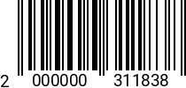 Штрихкод Шуруп 6 х 50 черный увел. шляпка TX (30) арт.08062 (200 шт.) 2000000311838