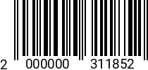 Штрихкод Шуруп 6 х 80 черный увел. шляпка TX арт.08062 (200 шт.) 2000000311852