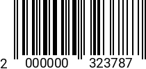 Штрихкод Винт 3х25 полукр.гол. DIN 7985 Z A2 код позиции 0323787 2000000323787