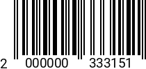 Штрихкод Болт 6 х 16 DIN 603 (кв. подголов.) оц. (болт + гайка) 2000000333151