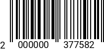 Штрихкод Саморез 3.9 х 25 полусф.г. DIN 7981 оц. 2000000377582