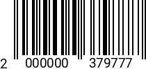 Штрихкод Винт 6х30 потайн.гол. DIN 965 H A2 код позиции 0379777 2000000379777