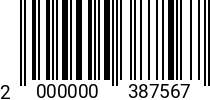 Штрихкод Винт М 8 х 20 барашковый DIN316 A2 2000000387567