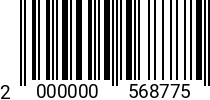 Штрихкод Втулка резьбовая с потайным фланцем M 6x10x25, SW 6, ж.ц. 2000000568775