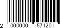 Штрихкод Болт 12 х 110 * 5.8 ГОСТ 7798 (DIN 931) оц. (БелЗАН) 2000000571201