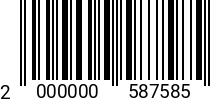 Штрихкод Болт М12х 60 DIN 931 A2 2000000587585