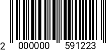 Штрихкод Винт 12х100 DIN 912 A4 код позиции 0591223 2000000591223