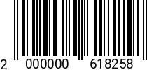 Штрихкод Винт М 6х 60 потайн.гол. DIN 7991 (ISO 10642) A2 код позиции 0618258 2000000618258