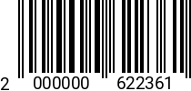 Штрихкод Винт 6х30 полукр.гол. DIN 7985 A4 код позиции 0622361 2000000622361