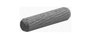 Чертеж Шкант деревянный с прямой нарезкой (Form A)