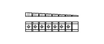 Клин пластиковый монтажный, RAL9005 черный, арт.7878