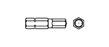 Ключ-насадка вн.шестигр.SW № 10 (L=40мм) (CS)