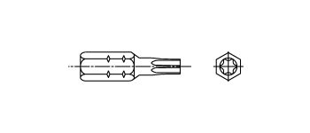 Насадка 'USH' TX 25 Torsion 50 мм