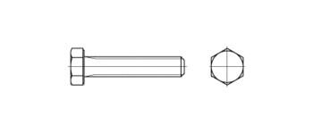 Болт 16 х 120 * 8.8 DIN 933 (штучн.) оц.