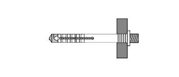 Дюбель-гвоздь UCX/VM 8х60 (резьб.) нейл. арт.8710016