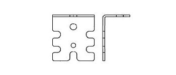 Кронштейн ЕВРО металлический угловой универсальный, оц., арт.7820 ( 50*26,5*41 )