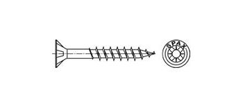 Саморез SPAX-S 10 х340 TX ж.ц.потай.гол. д/сбор. дер.констр.