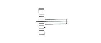 Винт с накатным роликом М10х45 А=35мм, чёрная (Backer)