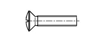 Винт 6 х 16 полупот. крест DIN 966 оц.