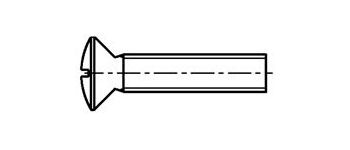Винт с полупотайной головкой DIN 964