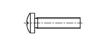 Винт M 2,5х 6 полукр.гол. DIN 7985 A2