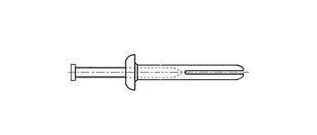 Забиваемый металл дюбель-гвоздь 6 х 40