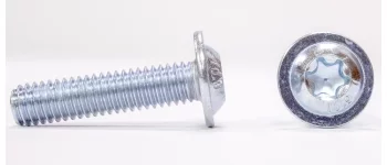 Винт 4 х 12 * 10.9 ISO 7380-2 п/кр. (исполнение 2) с фланцем, оц., полн. р., TORX