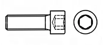 Винт 10 х 100-100 * 10.9 DIN 912 оц. (РМЗ) Винт 10 х 100-100 * 10.9 DIN 912 оц. (РМЗ)