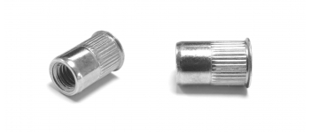 Заклепка гаечная M 4х 0.7 RH-A вытяжная, уменьш.(потай) фл. насечка, сталь, оц L=10,5мм, D цил=6,3